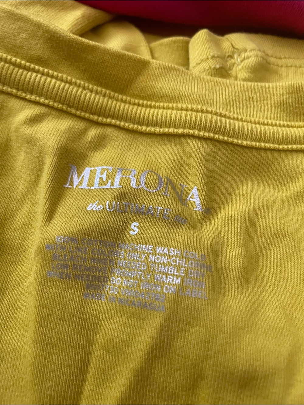 2 Merona Casual Long Sleeve Tops in Pink & Yellow-Lime Small-Medium New With Tag - Picture 5 of 8